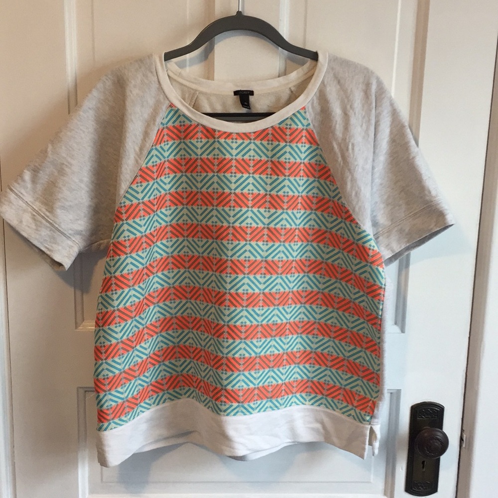 J. Crew tee/sweatshirt— colorful and comfy!